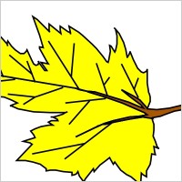Yellow Leaf clip art