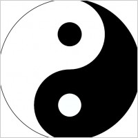 Yin Yang clip art Free vector in Open office drawing svg ( .svg