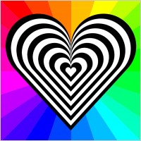 zebra heart 12 stripes