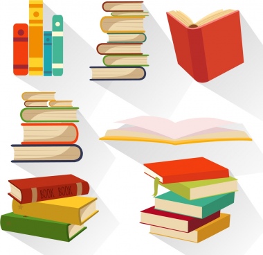 book_icons_collection_various_multicolored_design_6832212