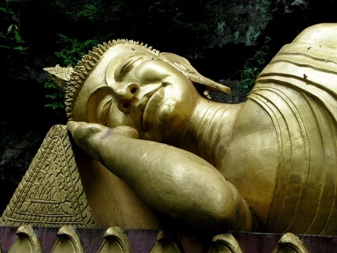 buddha gold sleeping
