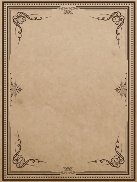 Template With Square Paper With Black Border