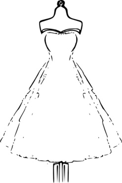cartoon wedding dress