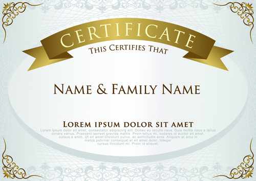 Certificate Template Design Psd