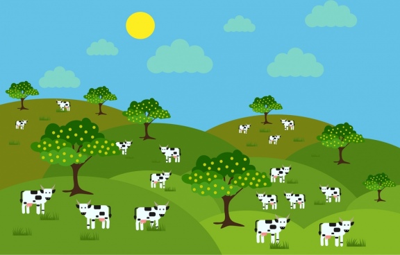 Agriculture Farming Landscape Banner Free Vector Download 10 707