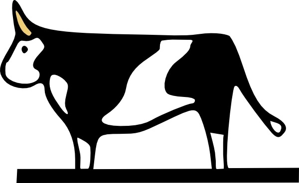 cow cdr clipart - photo #32