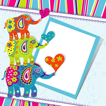 Happy Birthday Background Vector Free Download 45 017 Floral Elephants