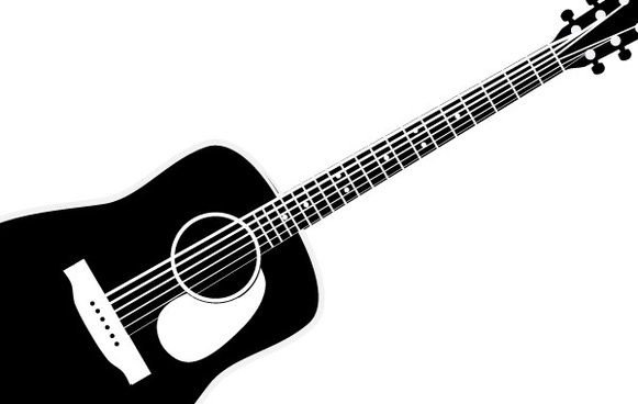 free clipart guitar outline - photo #47