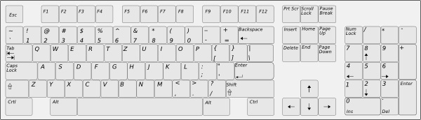 computer keyboard clipart eps - photo #24