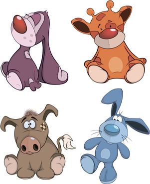 Animal Cartoons Free vector in Encapsulated PostScript eps ( .eps