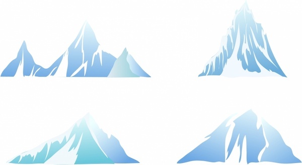 snow capped mountains clipart - photo #38