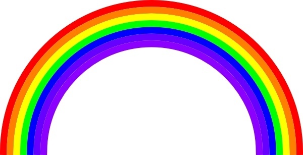 free rainbow clipart images - photo #34