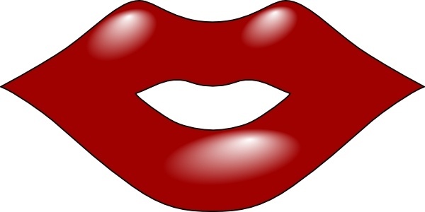 red lips clip art free - photo #29