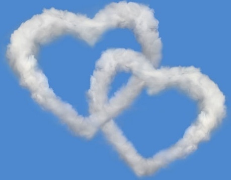 romantic heartshaped white clouds highdefinition picture 01