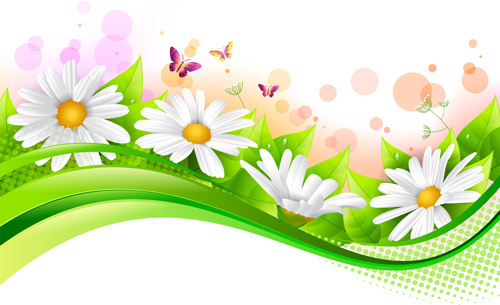 free spring flower clip art borders - photo #24