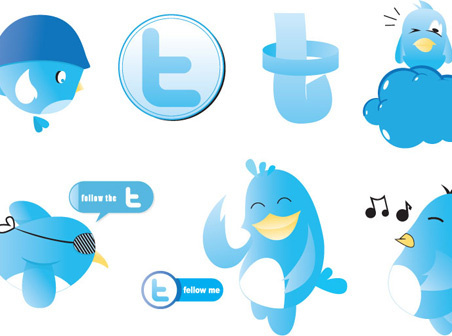 Facebook & Twitter Icons Free vector in Encapsulated PostScript eps