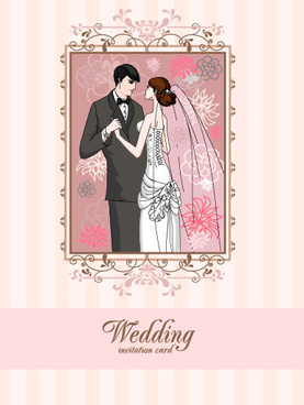 Wedding card background 02 vector Free vector in Adobe Illustrator ai