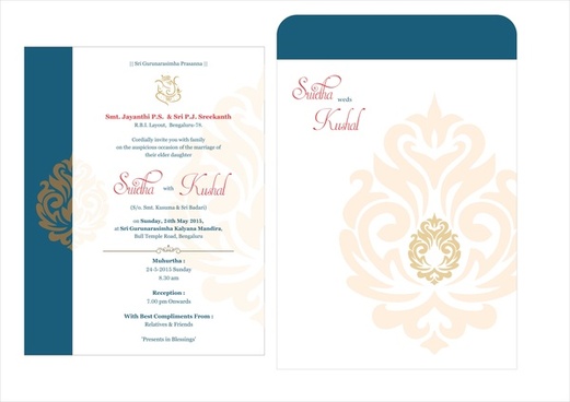 Free wedding invitation sample design