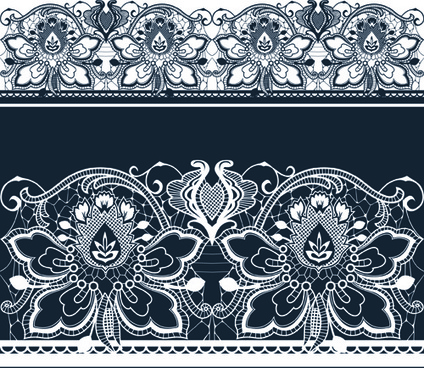 Drawing of black and white lace free vector download (97,952 Free