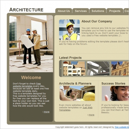   Architecture on Template Arquitetura Livre Livre Templates Website