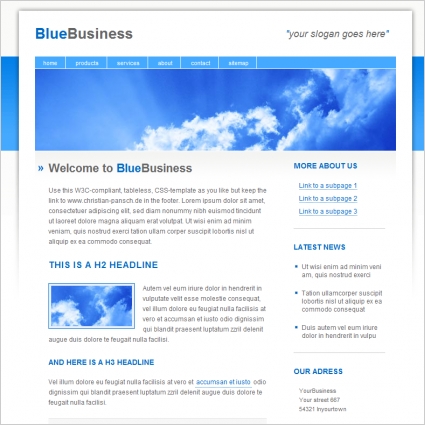 Blue Business Template