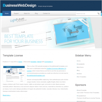 Website Templates Html With Css For Business