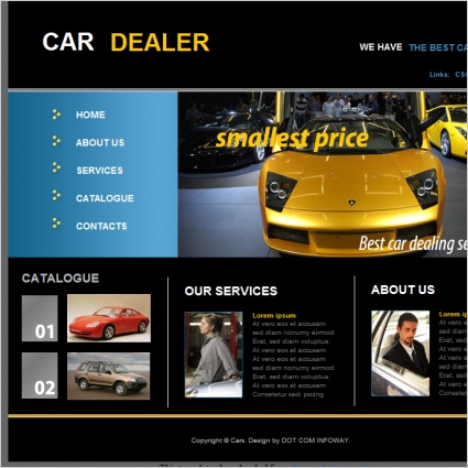 Car Dealer Template Free website templates in css html js format for