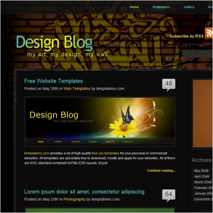 templates design blog