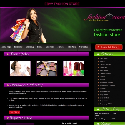 online shopping fashion