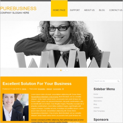 Pure Business Template