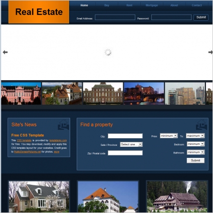 Real Estate on Real Estate Free Free Website Templates