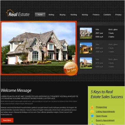 Real Estate Template Free website templates in css html js format for