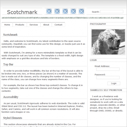 Scotch mark Template