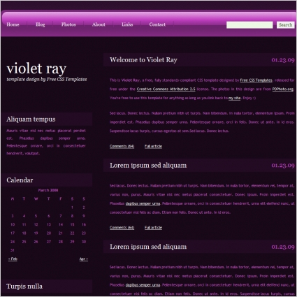 violet rays