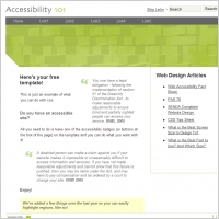 Accessibility 101 Template