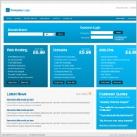 Blue Hosting Template