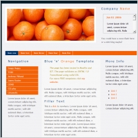 Blue &lsquo;n&rsquo; Orange Template