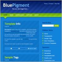 Blue Pigment 1.0 Template