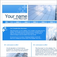 Blue Skyscraper Template