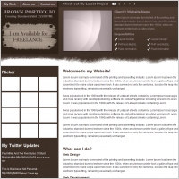 Brown Portfolio Template