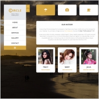 circle portfolio template