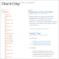 clear and crisp