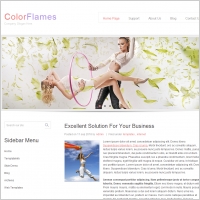 Color Flames Template