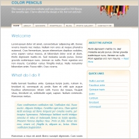 Color Pencils Template