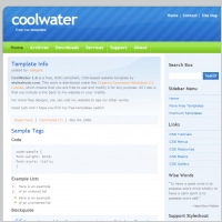 CoolWater 1.0 Template