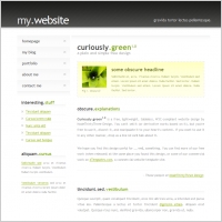Curiously Green 1.0 Template