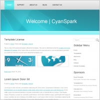 Cyan Spark Template