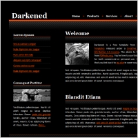 darkened