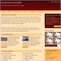Delicious Golden Template