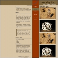 Earthy Colours Template